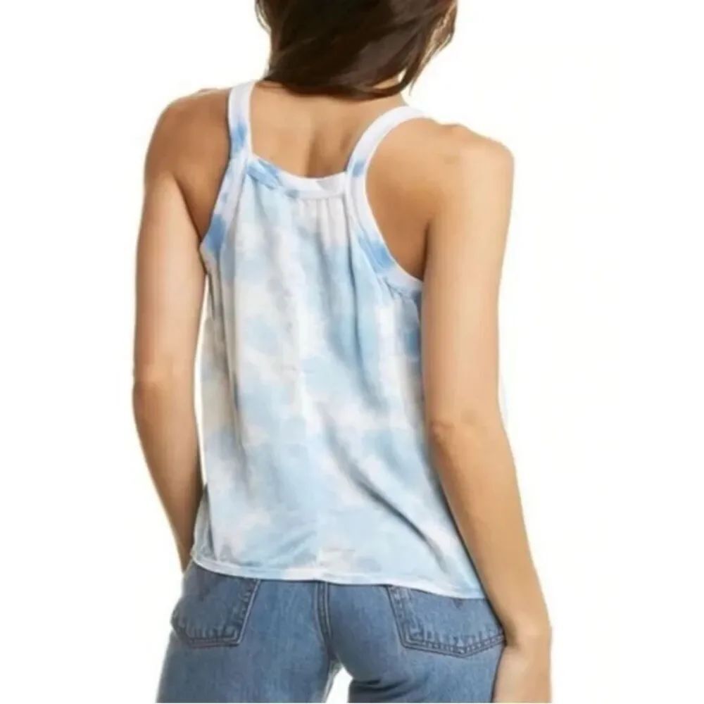 Nation Ltd Zora Scoop Tank Blue Sky Size S - Picture 2 of 8